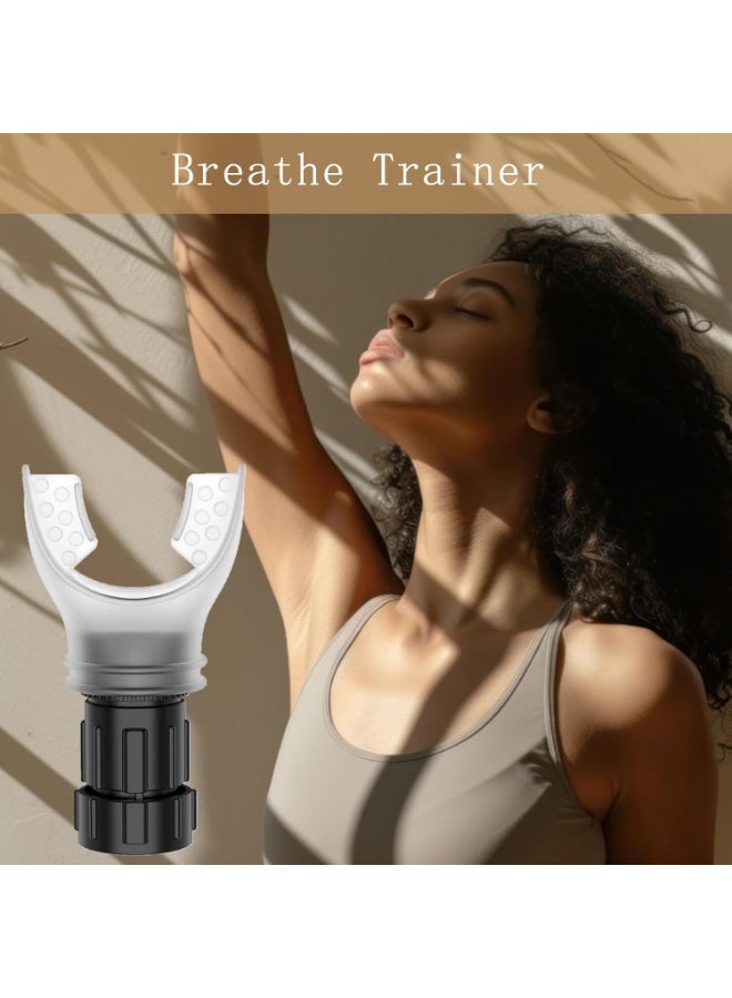 YelaJoy Breathing Trainer, Adjustable Exercise Device, Variable Settings - Adjustable to Different Fitness Needs, for Oral and Muscular Exercise(White) - Image 4
