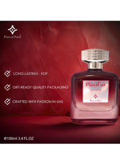 Frais Et Frais Frais Et Frais PLUS D'OR  PERFUME 100ml   - EDP - For Him & Her  - Image 3