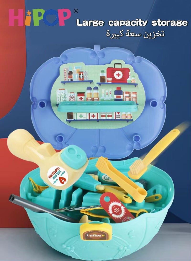 HIPOP Kids Pretend Play Toy with Projection Painting,Play House Toys,Educational Doctor Toys - Image 4