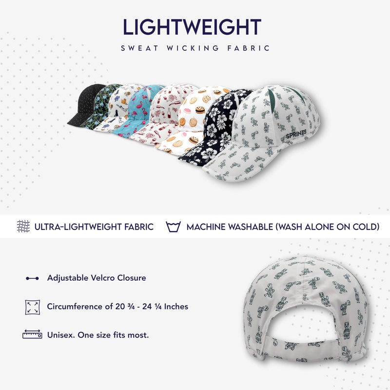 Sprints Race Day Performance Running Cap | The Lightweight, Quick Dry, Sport Hat, One Size, Unisex (Charcoal Circulation) - Image 4