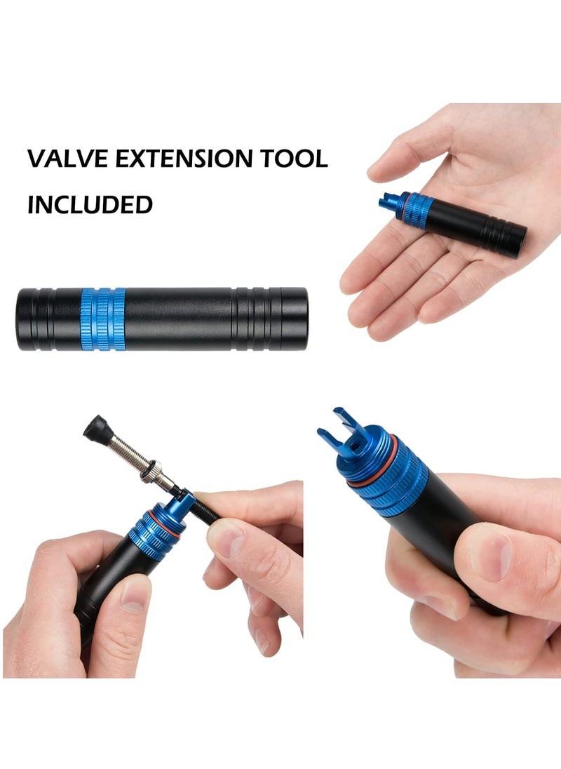 Generic - Tubeless Bicycle Tire Repair Kit, Compact Flat Tire Tool Set for Easy Storage, Complete Plug Kit with Sealant Injector and Valve Removal Tool - Image 1