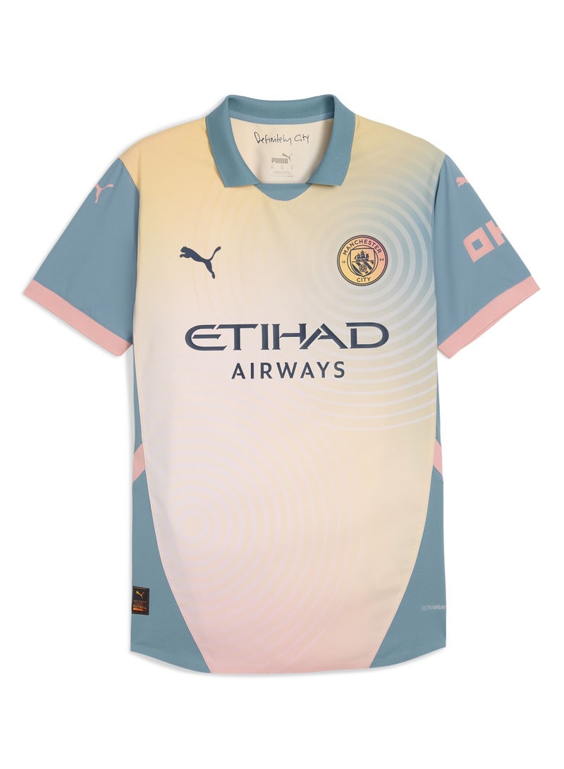 PUMA Manchester City Mens Pink 24/25 Authentic Fourth Jersey - Image 1