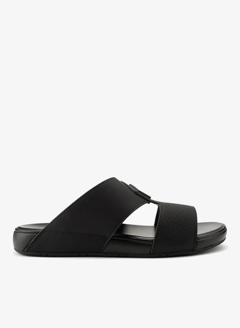 DUCHINI Men's Textured Slip-On Arabic Sandals Ramadan Collection
