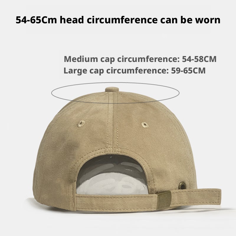 Large Head Structured Baseball Cap, Wide Brim, Adjustable, Unisex - Image 5