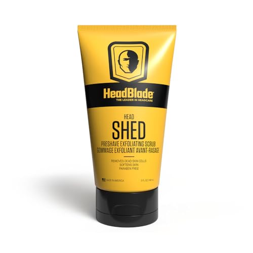 HeadBlade HeadShed Men's Exfoliating Scrub - 5 oz - Face Wash & Cleanser - Removes Dead Skin and Preps for Great Shave - Image 1