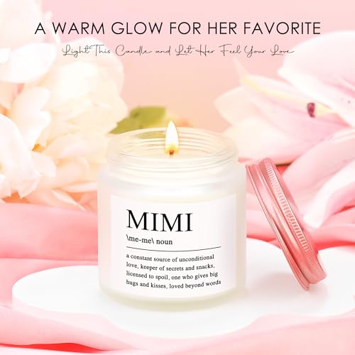 Saineron Mimi Gifts For Grandma Gifts For Grandma Birthday Gift Ideas Include Mimi Bracelet Tote Bag Cup Candle Socks Acrylic Puzzle For Mothers Day Christmas Easter - Image 4