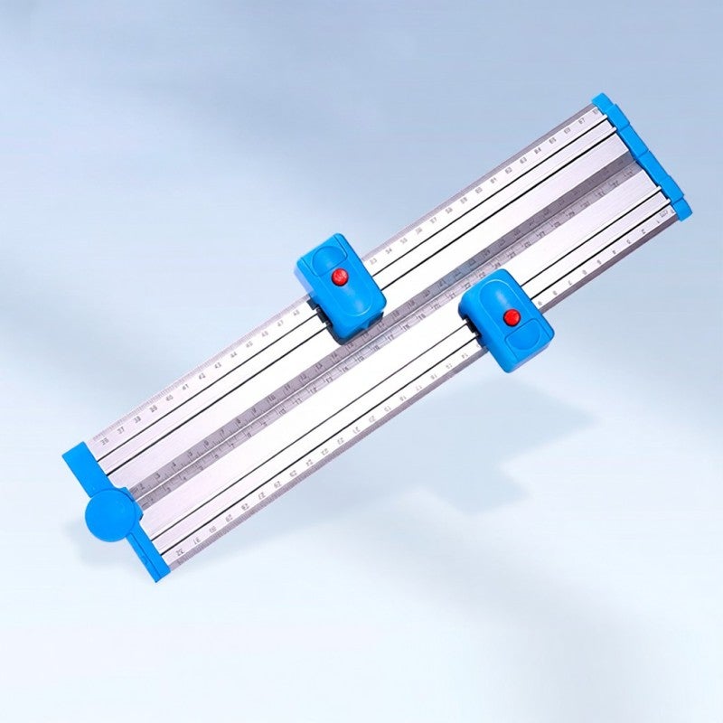 Kw-trio Metal Ruler with Locator 180 Degree Foldable Dual-Scale Tool Extendable to 680mm - High-Quality Aluminum Alloy Positioning Ruler for Accurate Measurements - Image 5