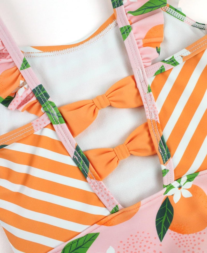 RuffleButts Orange You The Sweetest Pinafore One Piece - 5 - Image 5