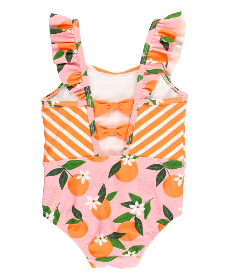 RuffleButts Orange You The Sweetest Pinafore One Piece - 5 - Image 3