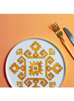 Porland Arabesque Pattern6 Flat Plate 21 cm.  - Image 2