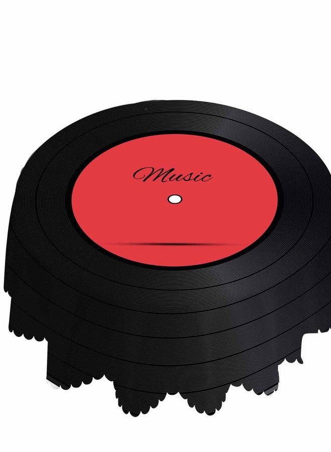 AOYEGO Vinyl Record Round Tablecloth 60 Inch Music Disk Modern Classic Table Cloth Polyester Tablecloths for Home Decor, Parties, Picnic - Image 1