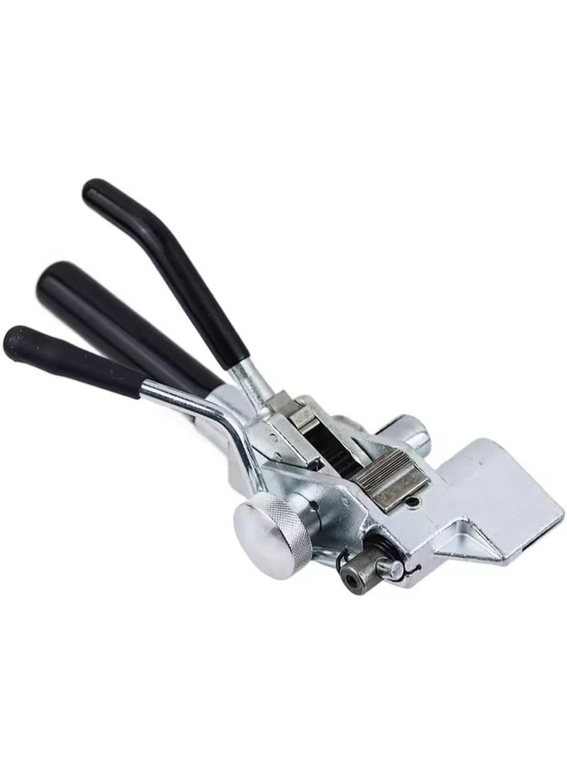 Rubik Steel Strapping Tensioner Tool for 8mm-25mm Width & 1mm or Less Thickness, Heavy Duty Tensioner & Cutting for Steel Banding Packaging (Black/Silver) - Image 3
