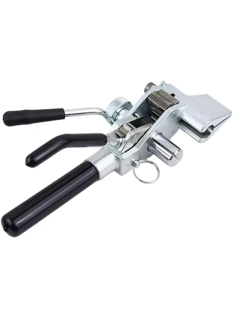 Rubik Steel Strapping Tensioner Tool for 8mm-25mm Width & 1mm or Less Thickness, Heavy Duty Tensioner & Cutting for Steel Banding Packaging (Black/Silver) - Image 4