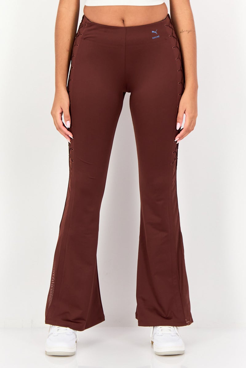 Puma x Koche Women Slim Fit Outdoor Track Pants, Brown - Image 1