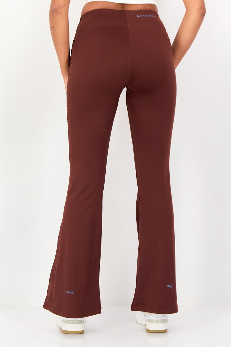 Puma x Koche Women Slim Fit Outdoor Track Pants, Brown - Image 3