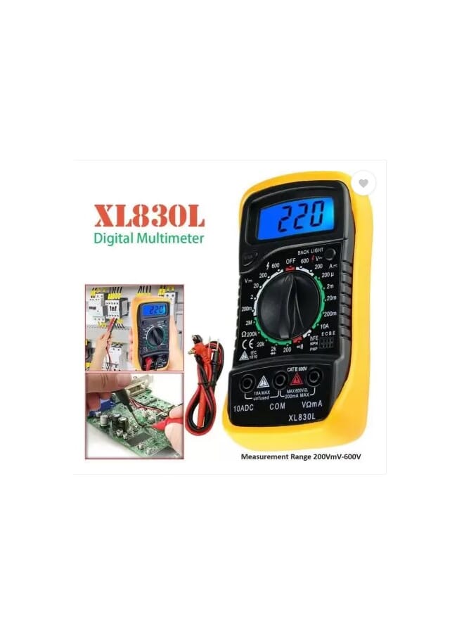 Divinext XL830L with Backlight LCD Display Digital Multimeter - Image 2