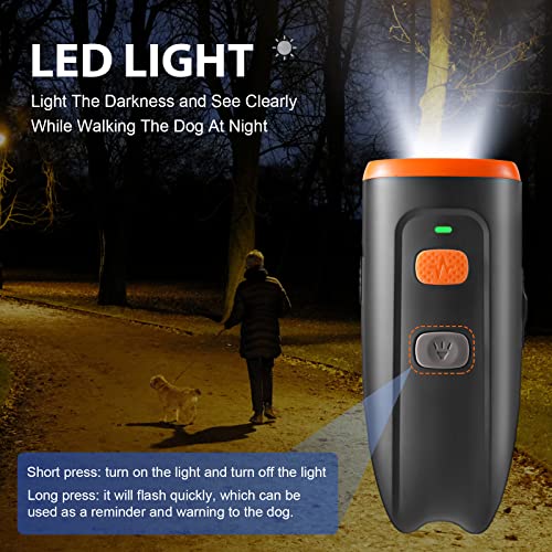 Svtrat Ultrasonic Dog Barking Control Device, Anti Barking Device Barking Silencer with LED Light, 3 Training Modes Dog Bark Deterrent Devices 20ft Range Dog Training & Behavior Aids w/SOS - Image 5