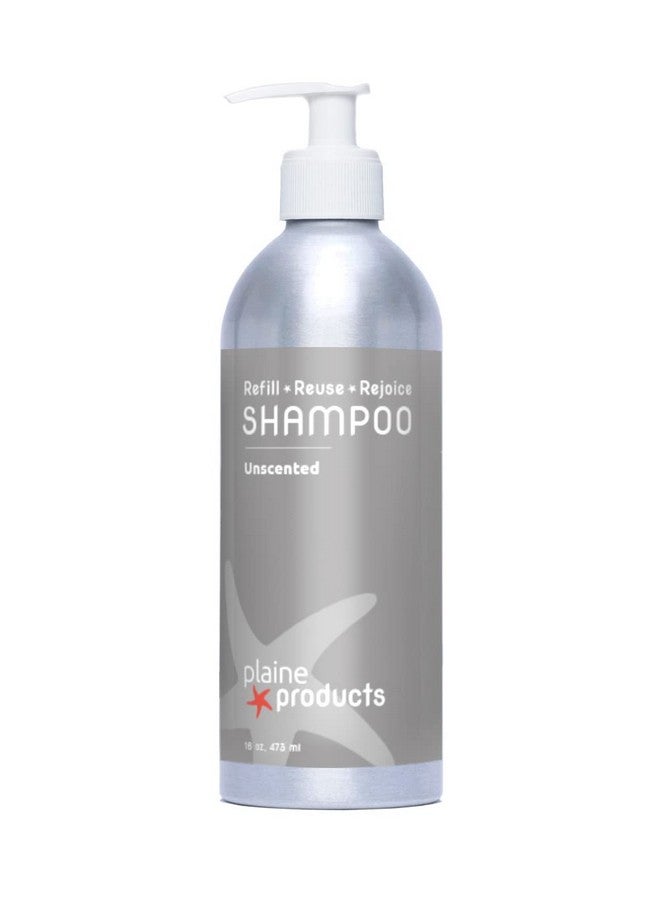 Plaine Products Ecofriendly Shampoo Unscented Sulfate Free 16Oz (Refillable With Pump) - Image 2