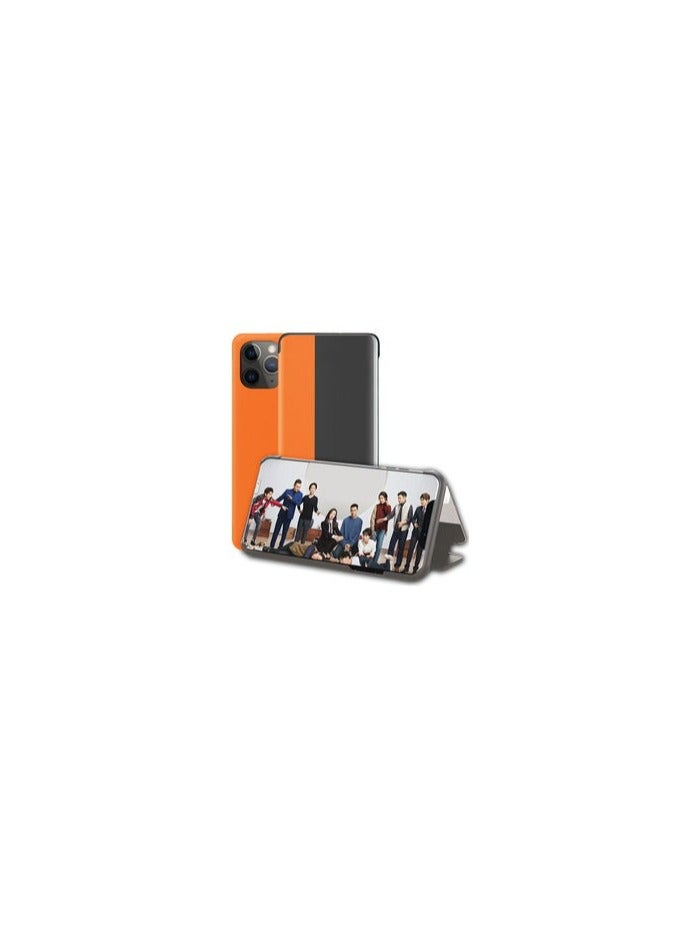 CATANES PU Flip Case Cover for iPhone 11 Pro Slim and Functional Orange - Image 1