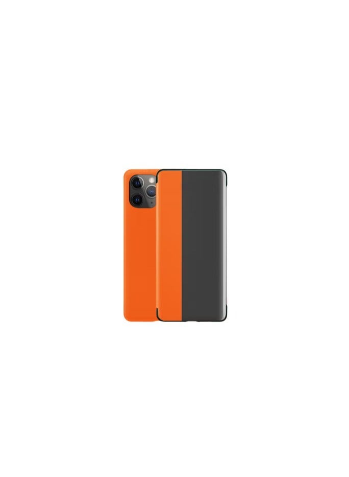 CATANES PU Flip Case Cover for iPhone 11 Pro Slim and Functional Orange - Image 2