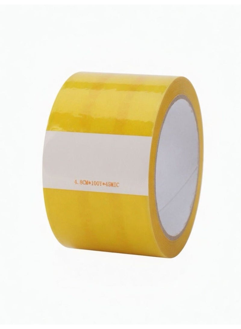 sgcollections Heavy Duty Packing Tape 4.8cm x 100Y | Strong Adhesive Transparent BOPP Tape | Carton Sealing & Moving Tape | 6 Rolls Pack - Image 2