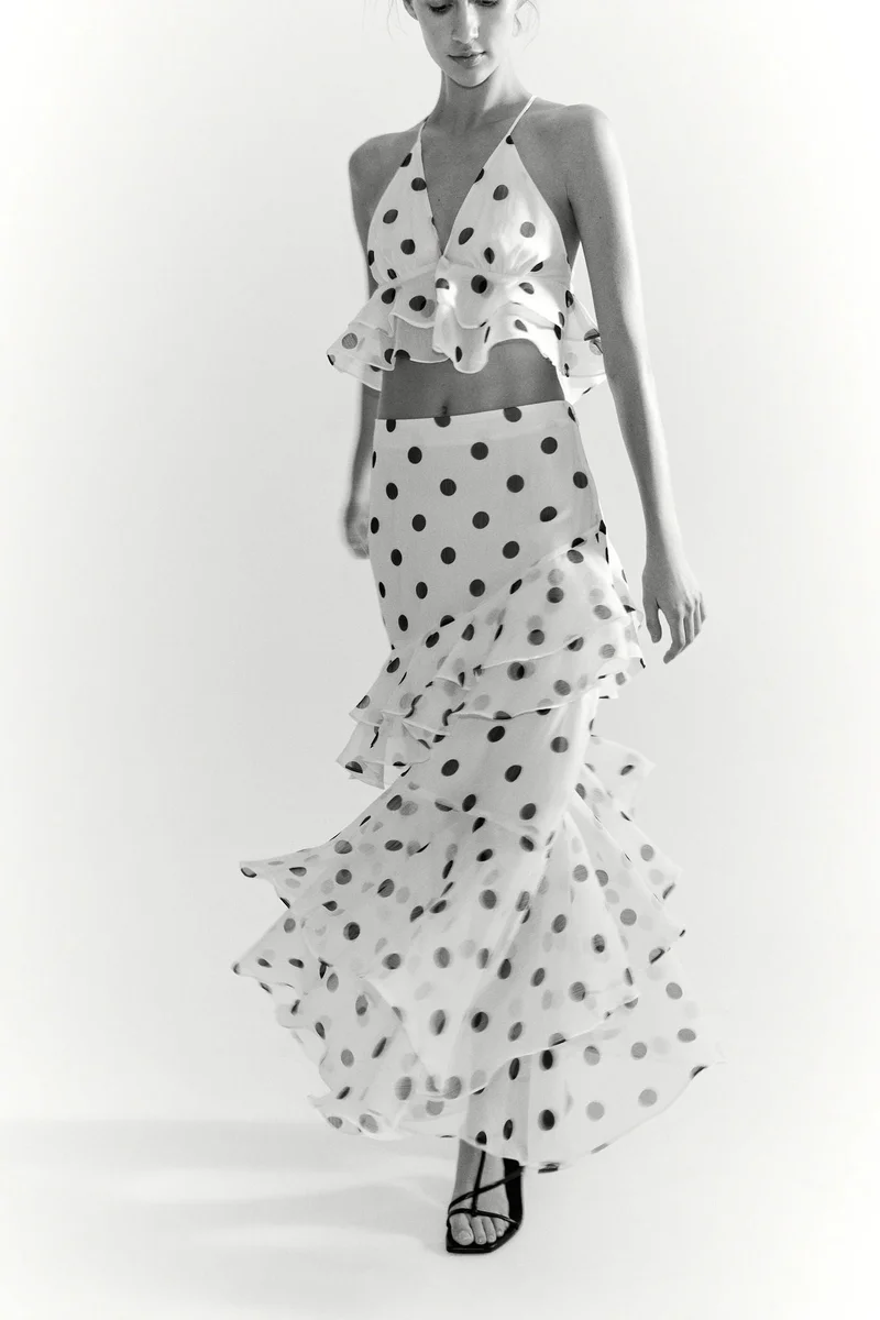 H&M Flounced skirt