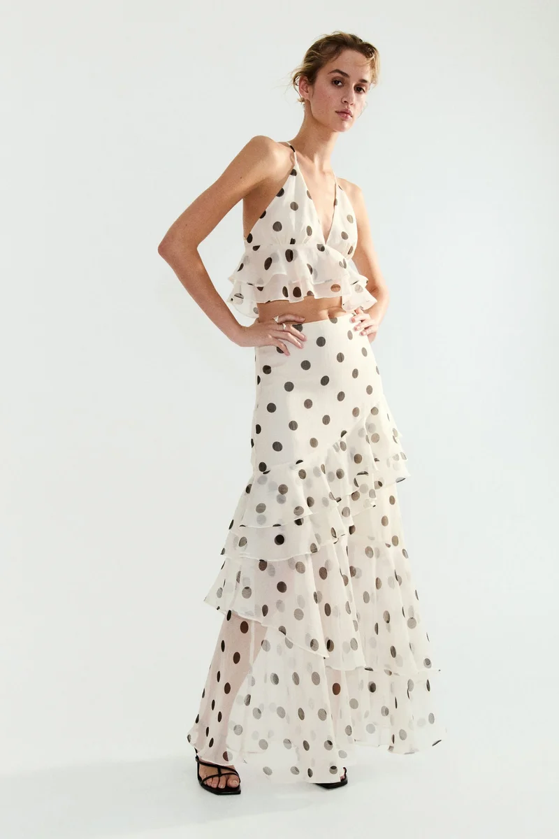 H&M Flounced skirt