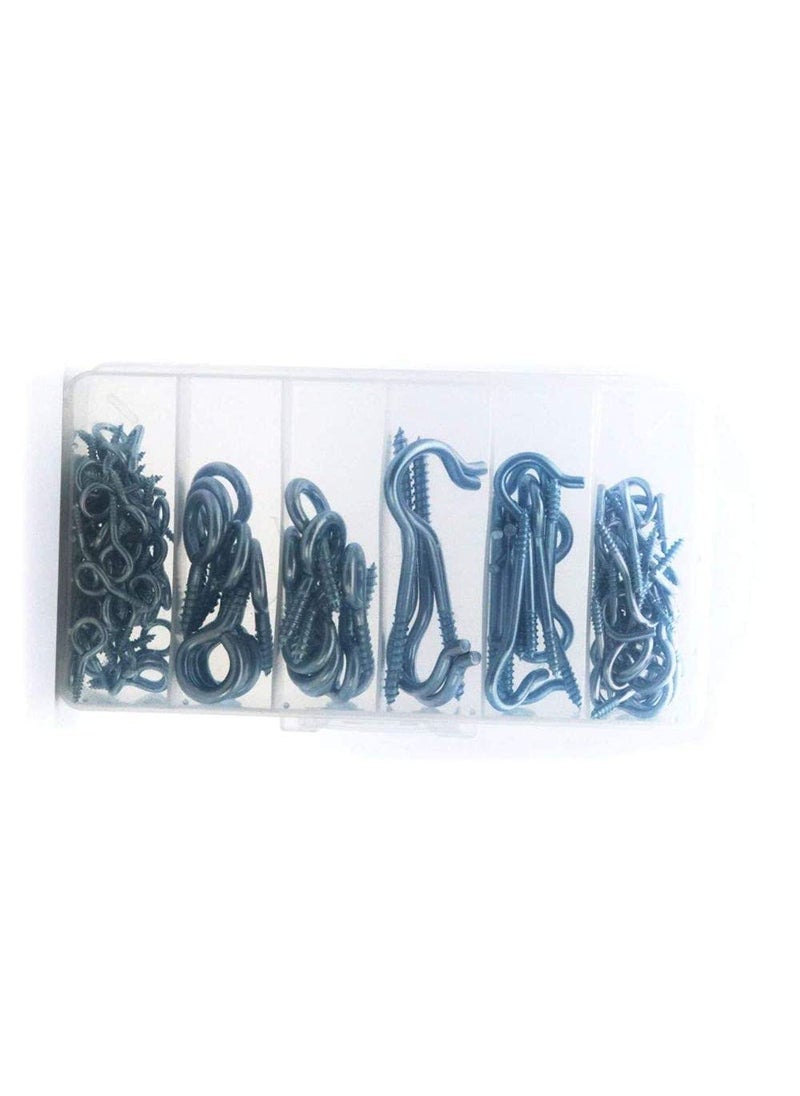 DIY Crafts DIY Crafts CTDIYHI41217 Home Depot Set Silver Zinc Plated Eye Bolt Assortment and Hooks for Hanging Pack of 125  - Image 4
