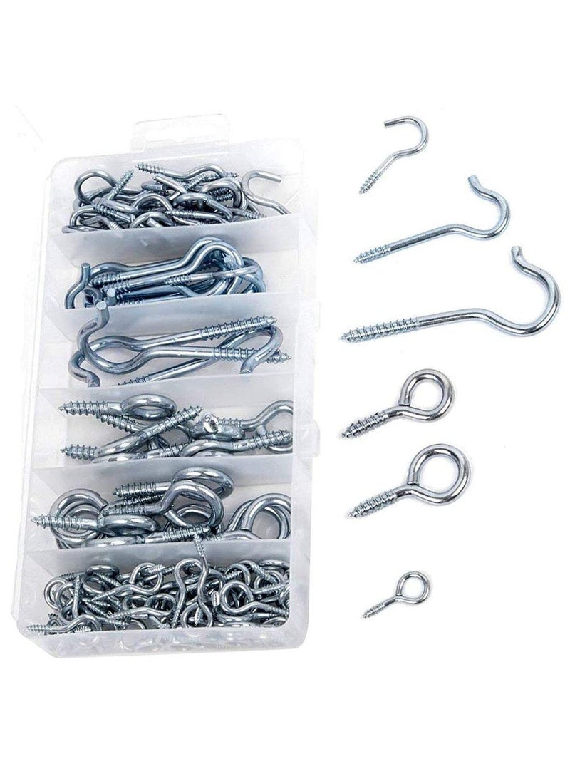 DIY Crafts DIY Crafts CTDIYHI41217 Home Depot Set Silver Zinc Plated Eye Bolt Assortment and Hooks for Hanging Pack of 125  - Image 3