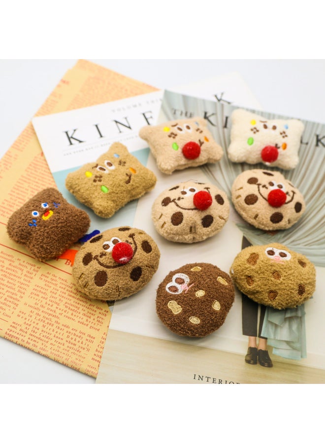 Plush Biscuit Doll Children's Clothing Socks Shoes Hat Headwear Hairpin Accessories Accompanying Gift Accessories-Specifications:3-Colors:Original - Image 3