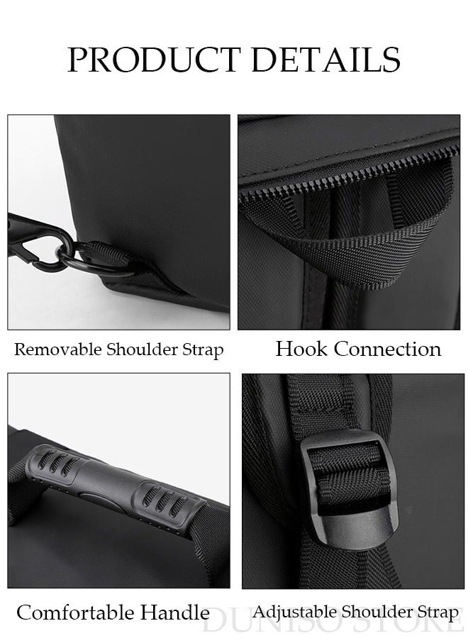 DUNISO Travel Backpack for Men Laptop Backpack Multi-fonction Flight Approved Luggage Carry On Handbag Water Resistant and Large Capacity Crossbody Bag for Weekender Overnight Large Daypack Black - Image 3