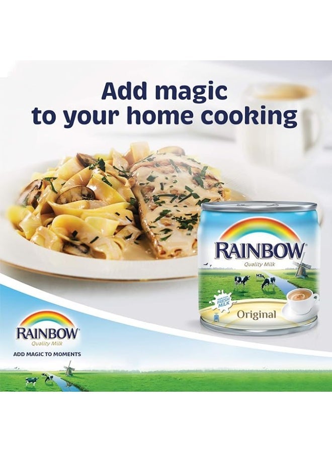 Rainbow Evaporated Milk Original 160ml – Bulk Pack of 48 Cans | Rich & Creamy Taste - Image 2