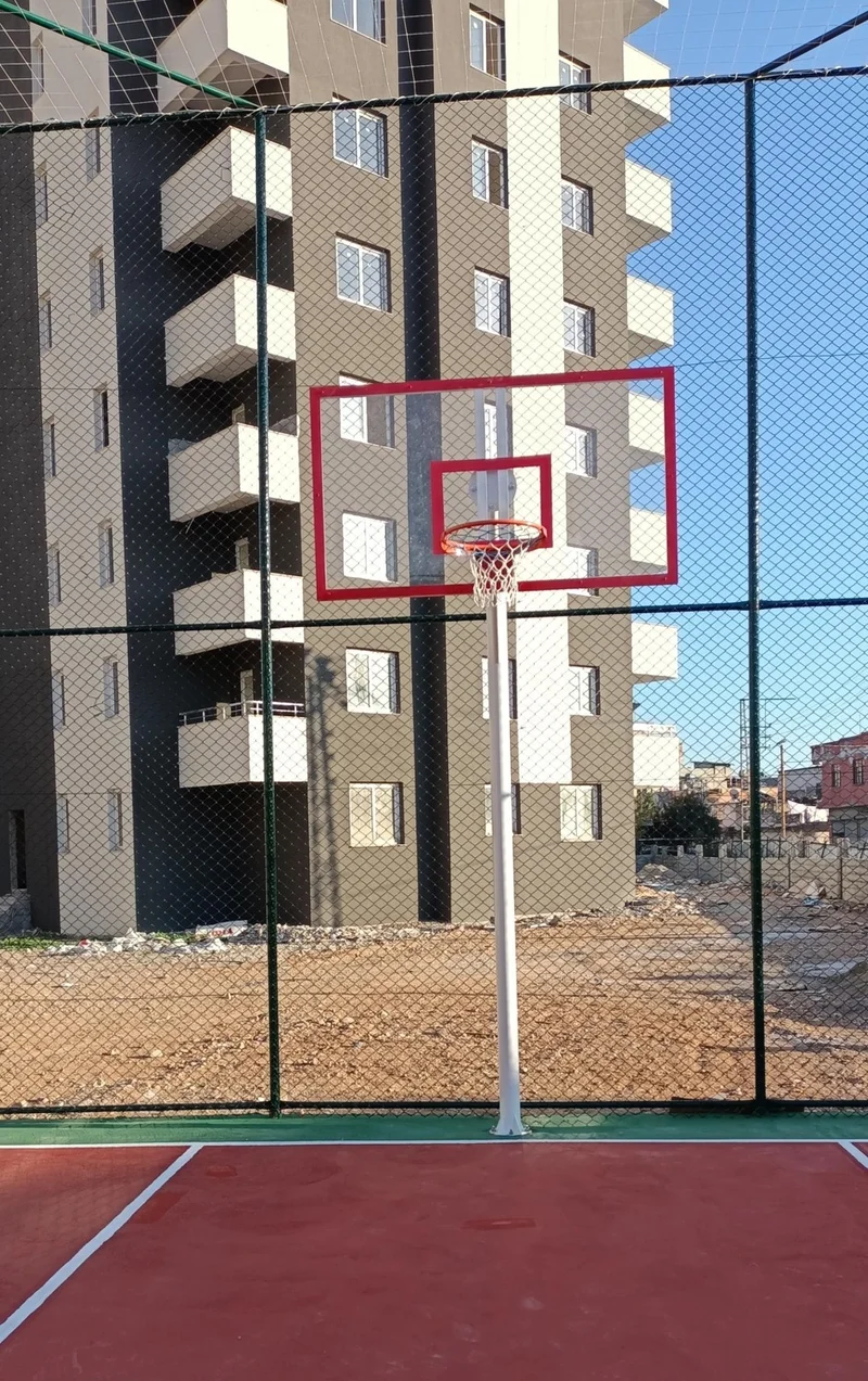 adelinspor Mia Basketball Hoop 105*180 8 mm Solid Polycarbonate 45 cm Spring Hoop