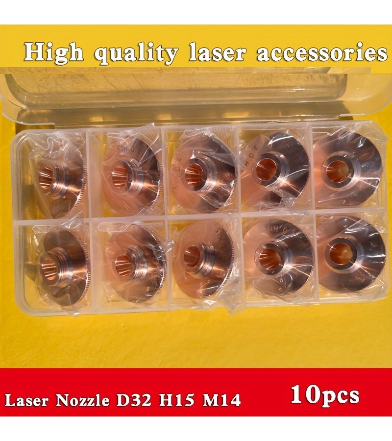 10 Pcs Industrial Laser Nozzle Double Layer 3 0mm Caliber 32mm Dia For Fiber Laser Cutting Machines - Image 3