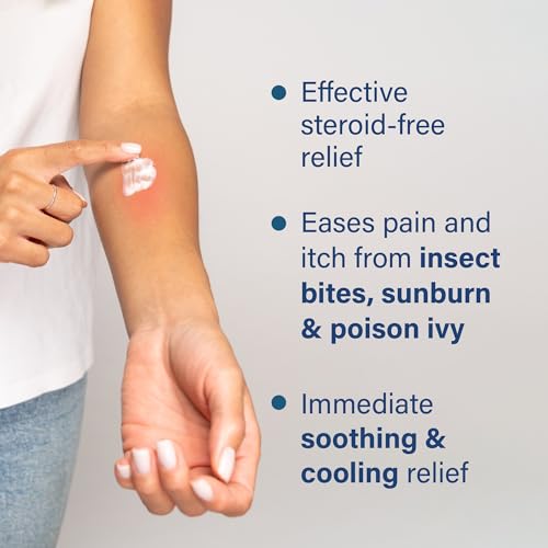 Sarna Calm + Cool Anti-Itch Lotion, Soothe and Relieve Pain and Itch from Insect Bites, Sunburn, & Poison Ivy, Contains 1% Pramoxine Hydrochloride, 0.5% Menthol, Vegan, Steroid-Free, 12 oz - Image 3