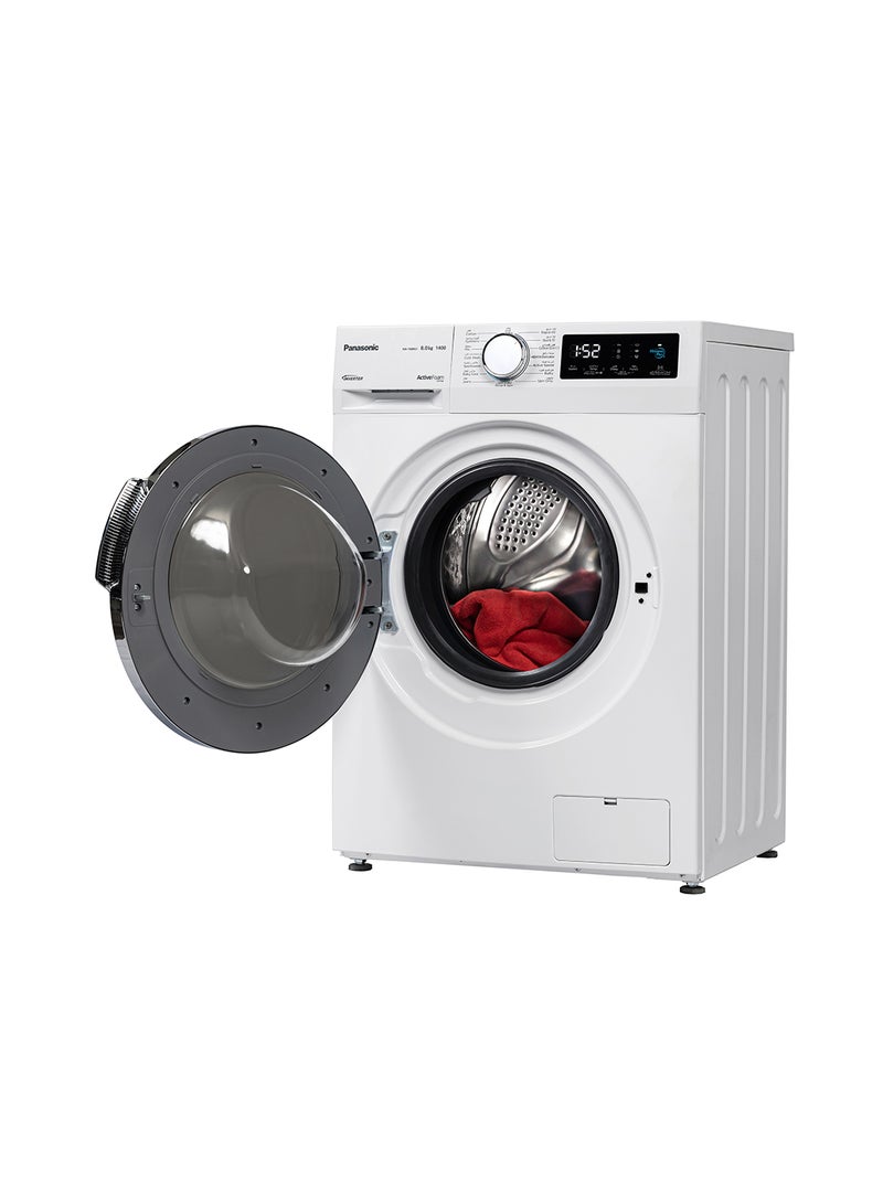 Panasonic 8kg Front Load Washing Machine 1400 RPM, Abaya wash by ABAYA/Delicates, Active Foam by Active Speed, Inverter technology, Pause & Add NA-16MG1WAE White - Image 3