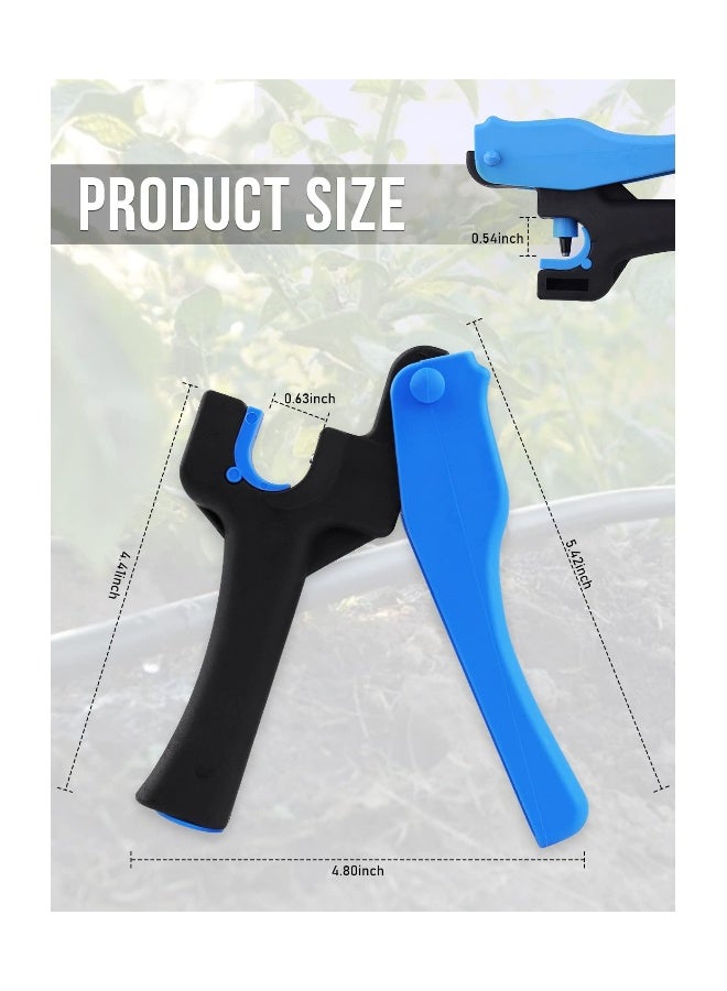 أداة ثقوب الري بالتنقيط (قطعتان)، أداة ثقب أنابيب الري في الحديقة، أداة ثقوب أنابيب الري بالتنقيط الخارجية، مثقاب أنابيب الري الثقوب لأنابيب PE بحجم 16/20 ملم وإدخال البواعث. - Image 4