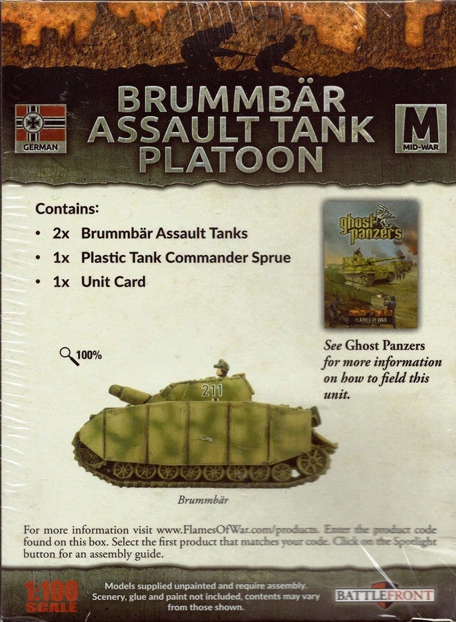 Flames of War: Mid War: German: Brumbar Assault Tank Platoon (GBX128) - Image 3