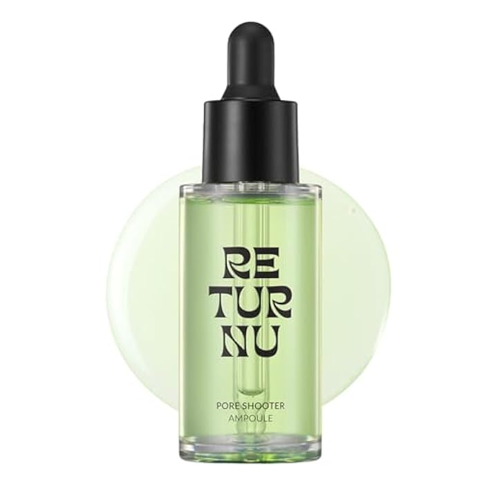 RETURNU Pore Shooter Ampoule, Pore Minimizer Serum with Persimmon Leaf, Natural BHA & Triple Hyaluronic Acid, Control Sebum for Oily Sensitive Skin, Vegan Korean Skincare (30ml / 1.01 fl. oz) - Image 1