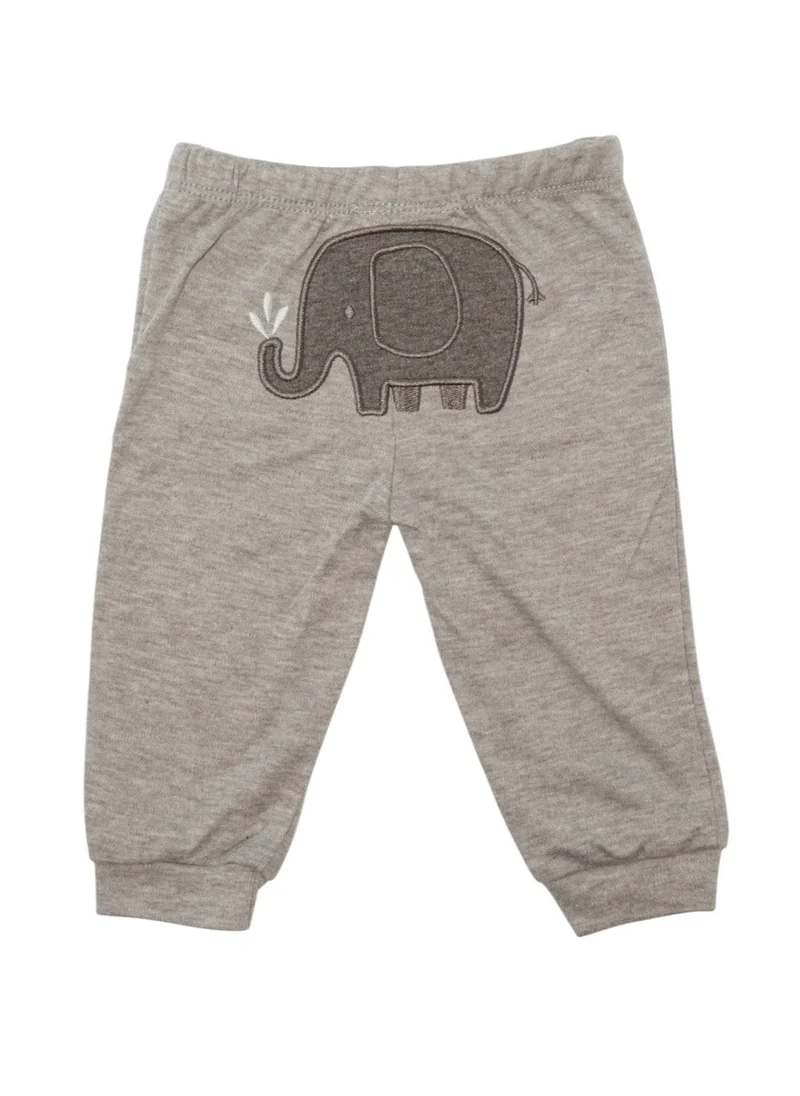 Bambimici Bambimici Animal Jungle Print Short Sleeve with Pyjama 3-Piece