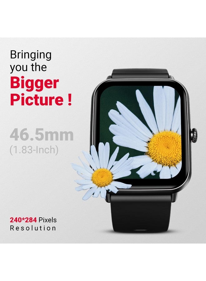 Fire-Boltt Ninja Call Pro Plus Smart Watch 1.83 inch with Bluetooth Calling, AI Voice Assistance, 100 Sports Modes IP67 Rating, 240 * 280 Pixel High Resolution (Black) - Image 3