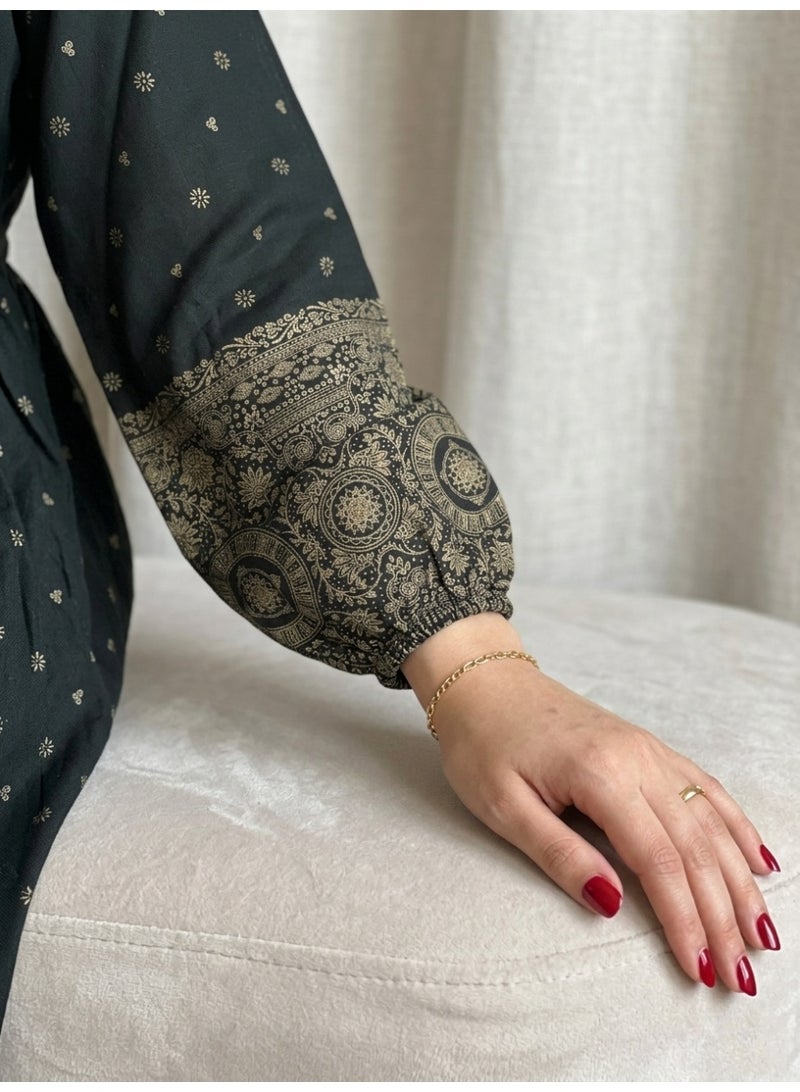 Embroidered women's jalabiyas, women's jalabiyas, luxurious jalabiyas, 2026 dresses, evening jalabiyas in large and small sizes, Moroccan kaftans, oriental Eid dresses, Emirati abayas for women, gifts, draa'a dresses for Eid, Gulf shirts, Moroccan women's shirts, gifts, abayas, Kuwaiti jalabiyas - Image 3