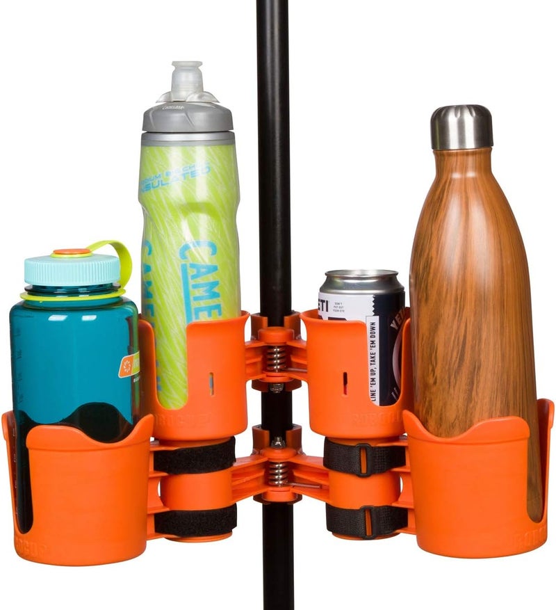 ROBOCUP Plus, (Orange), Add-On Accessory XL Extension Cup Holder, Larger Drink Capacity, Perfect for Boats, Golf Carts, Walkers, Wheelchairs and Work. Made in USA (Includes 1) - Image 2