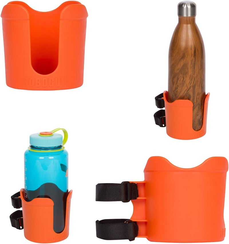 ROBOCUP Plus, (Orange), Add-On Accessory XL Extension Cup Holder, Larger Drink Capacity, Perfect for Boats, Golf Carts, Walkers, Wheelchairs and Work. Made in USA (Includes 1) - Image 1