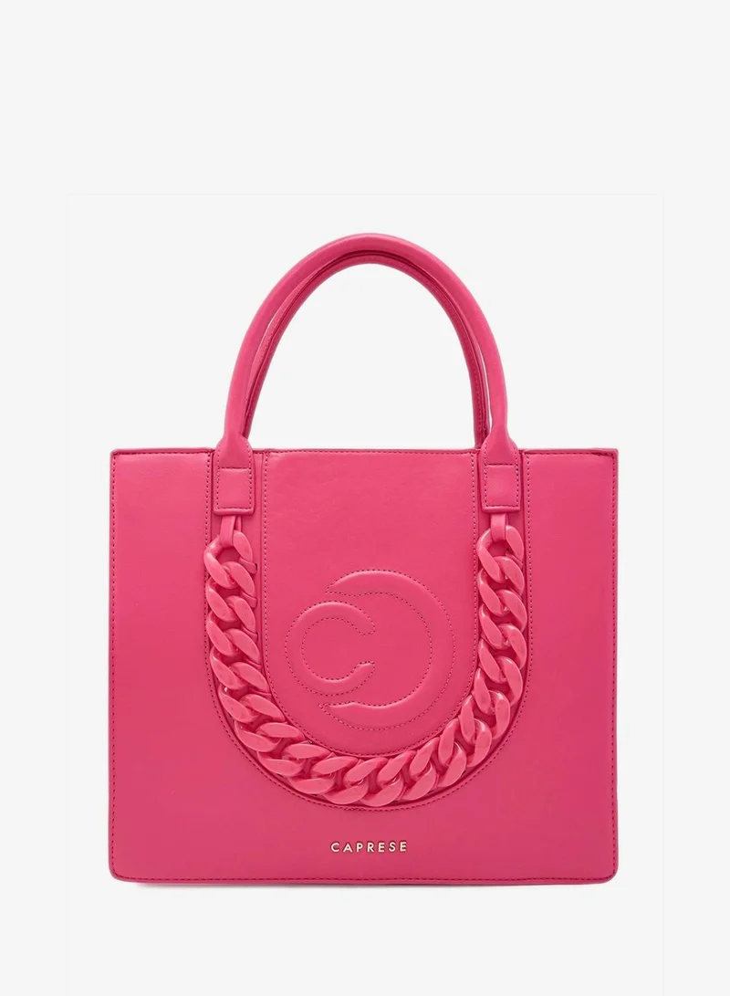 CAPRESE Caprese Roxana Tote Bag, Medium-Pink | Stylish Handbag for Women | Spacious, Versatile Office & Daily Essentials Tote | Top Zip Closure