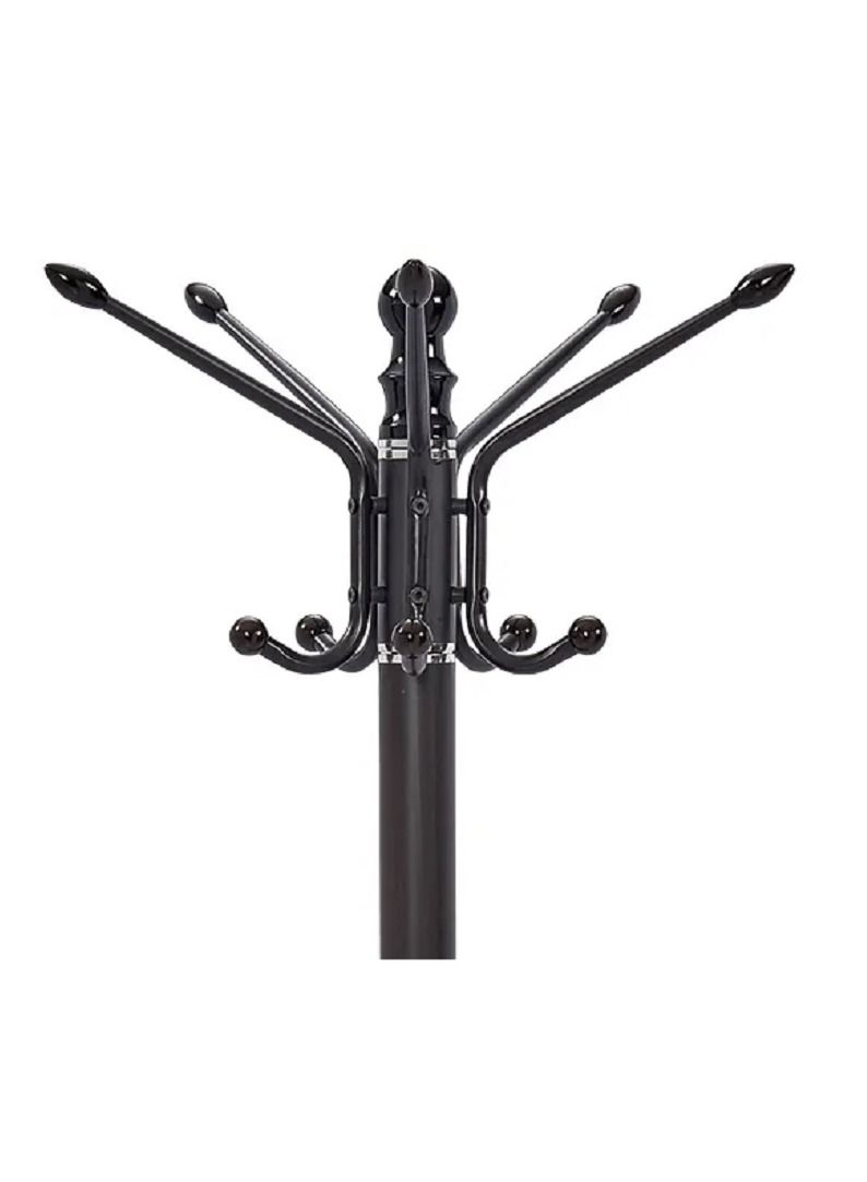 DubaiGallery Coat Stands Coat Racks Large Hanger with Shoe Rack Standing Metal Coat Rack Hat Hanger 6 Hook Space Saving Umbrella Tree Stand Multi-Purpose Coat Umbrella Stand hat Shoe Rack Metal - Image 2