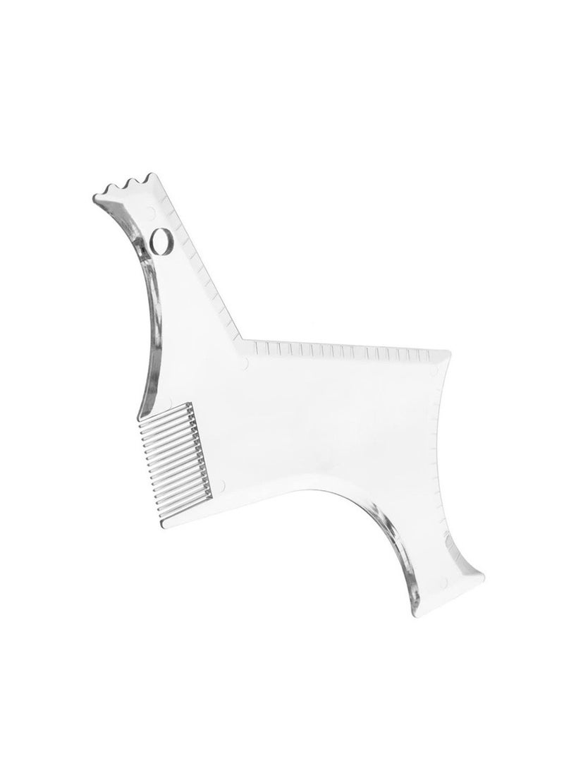 Beauenty - Men's Beard Shaping Tool Template, Beard Guide Shaper with Inbuilt Comb,Multi-liner Edges Shave for Curve/Straight/Neckline/Goatee/Sideburns - Image 1