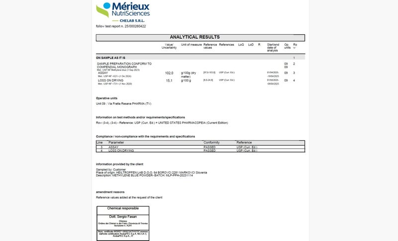 Heiltropfen Methylene Blue 5% Solution 3.4 Fl Oz - 100 ml | Highest Concentration | Ultra High Purity | USP Pharma Grade Ingredients - Third-Party Tested | Formaldehyde Free | Glass Bottle | Heiltropfen® - Image 2