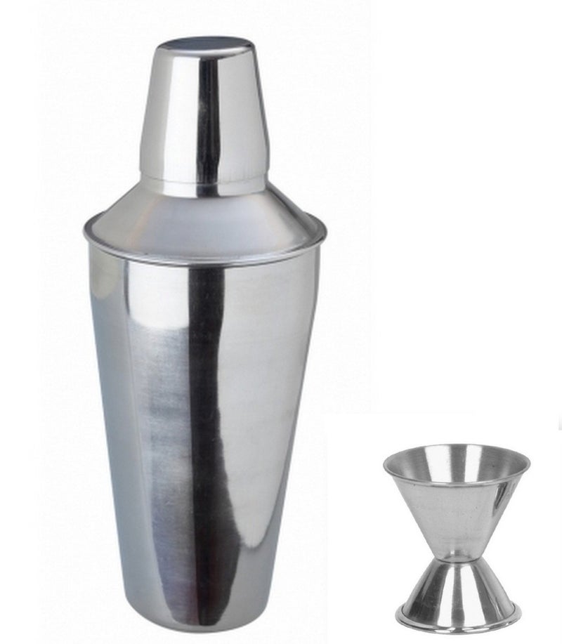 Dynore 2 Piece Bar Set (Large) - Regular Cocktail Shaker 750 ml and peg Measure 30/60 ml - Image 3