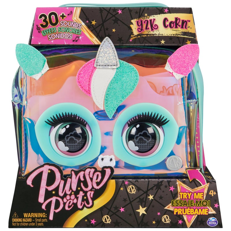 Spin Master - Purse Pets Y2K Corn Interactive Unicorn Girls Bag Assorted - 20143490 - Image 3